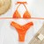 occidental style Split  Swimsuit woman print belt backless sexy bikini
