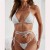 one-piece Swimsuit occidental style sexy lace hollow bikini Swimwear