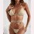 WI   occidental style sexy belt triangle bag Split  bikini Swimwear