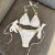 occidental style sexy hollow belt one-piece Swimwear bikinibikini