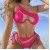 occidental style sexy Split  Swimwear chain bikini Swimsuitbikini