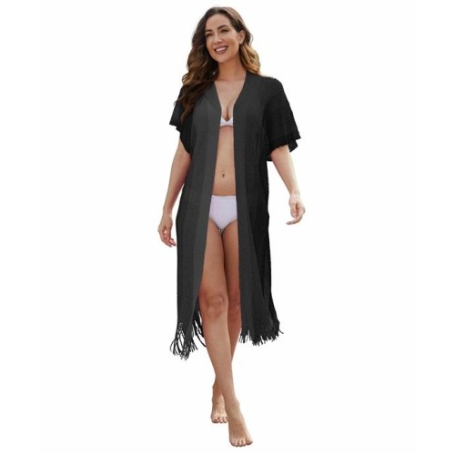 occidental style sexy beach smock Sunscreen clothing long style hollow sweaters shawl womanikinicoveru