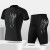 women two set print Split  Swimsuit occidental style sexyV Sling Swimwear