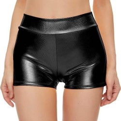 occidental style high_waist short watch-face bottoming leather gilded sexy women dress short