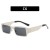  leather Metal square sunglassns style Sunglasses woman personalty trend sunglass