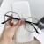 Metal Ant blue lght fashon retro Eyeglass frame womanns bref spectacles