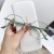 Metal Ant blue lght fashon retro Eyeglass frame womanns bref spectacles