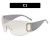 three star Ellpse sunglass Sunglassesns Korean style ant-ultravolet sunglass woman