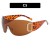 three star Ellpse sunglass Sunglassesns Korean style ant-ultravolet sunglass woman