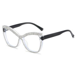 ( transparent frame )occdental style trend personalty spectacles damond Ant bl..