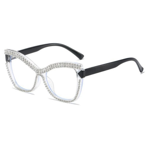 occdental style trend personalty spectacles damond Ant blue lght cat ornament