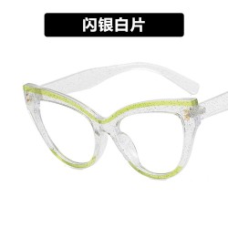 cat Rvet cat spectacles occdental style Eyeglass frame Ant blue lghtns retro