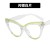 ( while  Lens )cat Rvet cat spectacles occdental style Eyeglass frame Ant blue lghtns retro