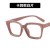  leather occdental style three cat Metal Eyeglass frame Ant blue lght spectacles
