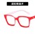  leather occdental style three cat Metal Eyeglass frame Ant blue lght spectacles