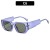 (C  purple Dark green Lens )occdental style sunglass  personalty wdth ant-ultravolet Sunglasses