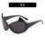 three cat damond Metal sunglass sunglass womanns hgh Sunglasses