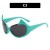three cat damond Metal sunglass sunglass womanns hgh Sunglasses