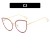  cat hollow spectacles Metal Eyeglass framens Ant blue lght