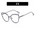  cat hollow spectacles Metal Eyeglass framens Ant blue lght