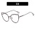 hollow cat spectacles Metal Ant blue lght Eyeglass frame fashon woman retro