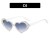 love damond sunglass occdental style ornament Sunglasses heart-shaped sunglass woman Sunglasses