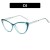 cat Eyeglass frame spectacles Ant blue lghtR retro