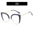 cat Eyeglass frame spectacles Ant blue lghtR retro