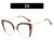cat Eyeglass frame spectacles Ant blue lghtR retro