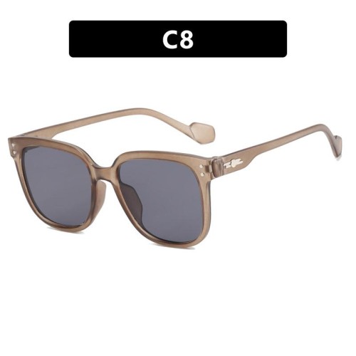 Rce nal square whte Sunglasses woman hgh sunglass ant-ultravolet sunglass