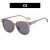Rce nal square whte Sunglasses woman hgh sunglass ant-ultravolet sunglass