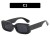 Rce nal square whte Sunglasses woman hgh sunglass ant-ultravolet sunglass