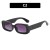Rce nal square whte Sunglasses woman hgh sunglass ant-ultravolet sunglass
