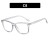 square bref Busness spectacles Ant blue lght Eyeglass frame woman fashon trend