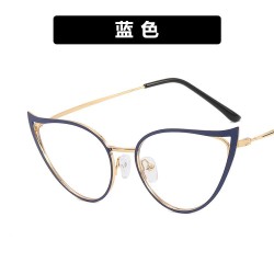 hollow cat Ant blue lght Eyeglass framens woman occdental style fashon trend ..