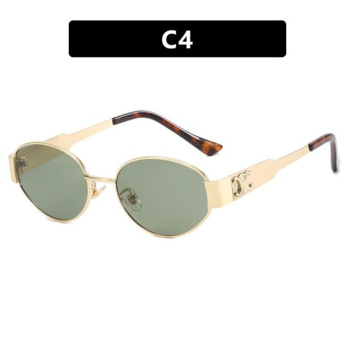 Ellpse sunglass woman Metal sunglass retrolsa style Sunglasses