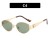 Ellpse sunglass woman Metal sunglass retrolsa style Sunglasses