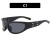 Ellpse sunglass woman Metal sunglass retrolsa style Sunglasses
