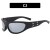 Ellpse sunglass woman Metal sunglass retrolsa style Sunglasses