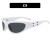 Ellpse sunglass woman Metal sunglass retrolsa style Sunglasses