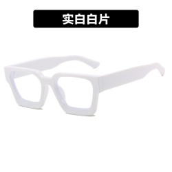 ( while  while  Lens )square surface Eyeglass frame Ant blue lghtns spectacles..