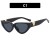  Rvet cat sunglassns occdental style personalty sunglass fashon Sunglasses