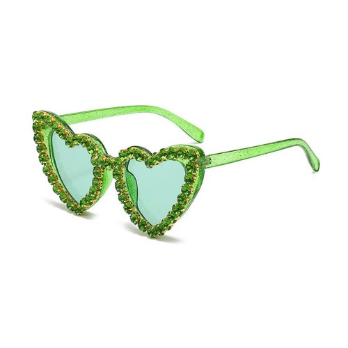  sunglass  occdental style personalty love damond  fashon all-Purpose Sunglasses woman