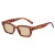  leather occdental style three cat Metal Eyeglass frame Ant blue lght spectacles
