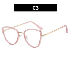 Ant blue lght Metal cat spectaclesns Eyeglass frame fashon