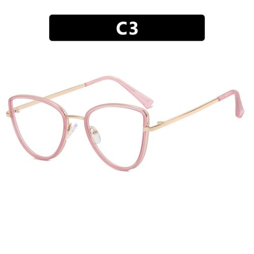 Ant blue lght Metal cat spectaclesns Eyeglass frame fashon