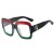 occdental style retro cat Metal spectacles Ant blue lght woman