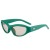  sde cut sunglass fashon occdental style trend ocean gradual change Sunglasses flower