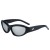  sde cut sunglass fashon occdental style trend ocean gradual change Sunglasses flower