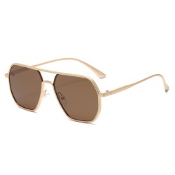 ( gold frame  tea  Lens ) man Sunglasses trend sunglass ant-ultravolet polarze..